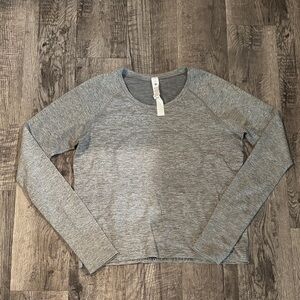 Lululemon Swiftly Tech Long Sleeve - Waist Length - Grey - Size 12